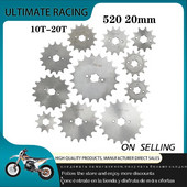 Priekšējais dzinēja zobrats 520 × ķēde 20 mm kvadracikla četru riteņu motocikls 10t 11t 12t 13t 14t 15t 16t 17t 18t 19t 20t