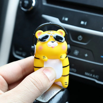 Χαριτωμένο Panda Tiger Piggy Διακοσμητικά αυτοκινήτου Κεντρική κονσόλα Διακόσμηση καθρέφτη οπισθοπορείας Μενταγιόν Μόδα Lovely Car Εσωτερικά αξεσουάρ