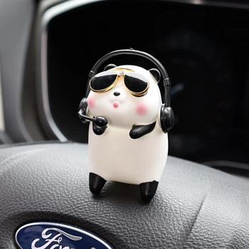 Χαριτωμένο Panda Tiger Piggy Διακοσμητικά αυτοκινήτου Κεντρική κονσόλα Διακόσμηση καθρέφτη οπισθοπορείας Μενταγιόν Μόδα Lovely Car Εσωτερικά αξεσουάρ