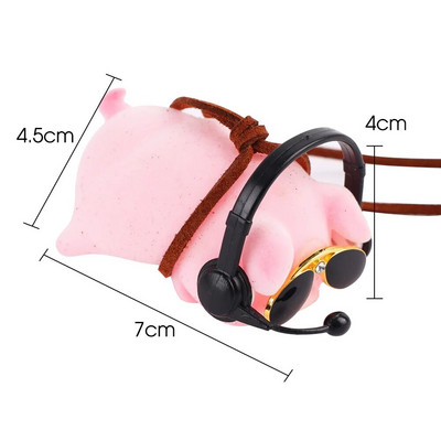 Jauki Panda Tiger Piggy Automašīnas rotājumi Viduskonsole Atpakaļskata Spogulis Dekorācijas Kuloni Modes Jauki Auto salona Aksesuāri