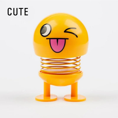 Radošas, smieklīgas, kratīšanas lelles, mazas rotaslietas Skaistas iekštelpu lelles, automašīnu rotaļlietas Automašīnu apdares piederumi kawaii automašīnu aksesuāri