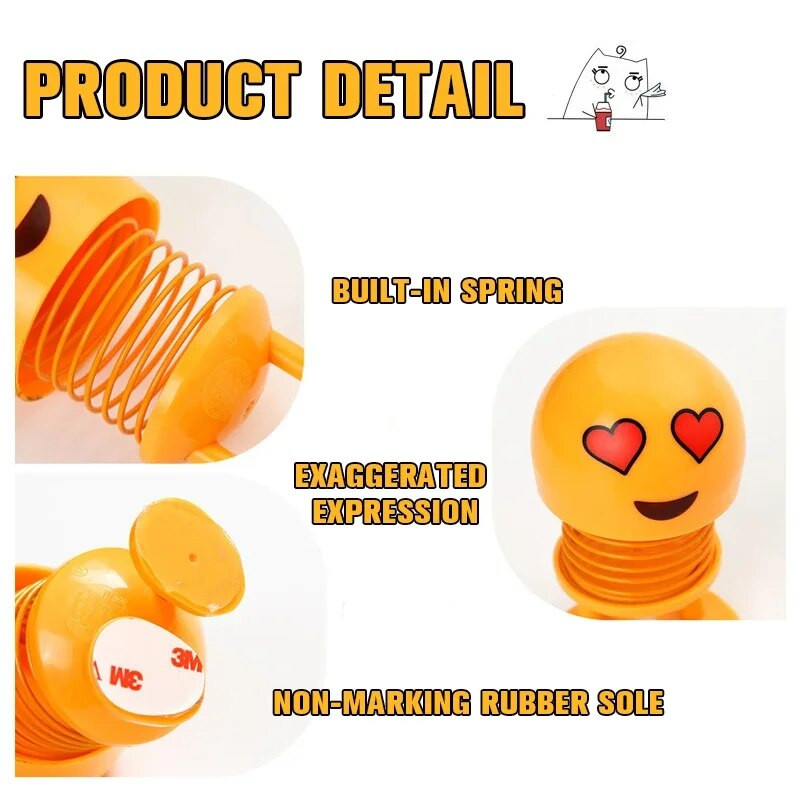 Radošas, smieklīgas, kratīšanas lelles, mazas rotaslietas Skaistas iekštelpu lelles, automašīnu rotaļlietas Automašīnu apdares piederumi kawaii automašīnu aksesuāri