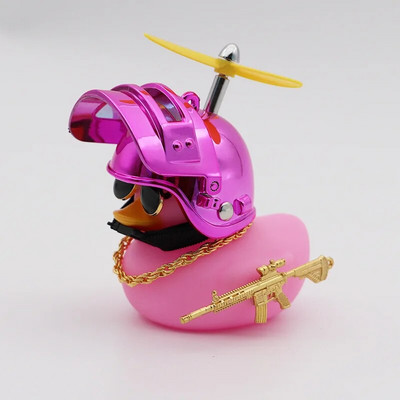 Motora piederumi Dzeltenā pīle ar ķiveri velosipēdam bez gaismām Automašīnu aksesuāri Pīle automašīnā Automašīnas salona apdare