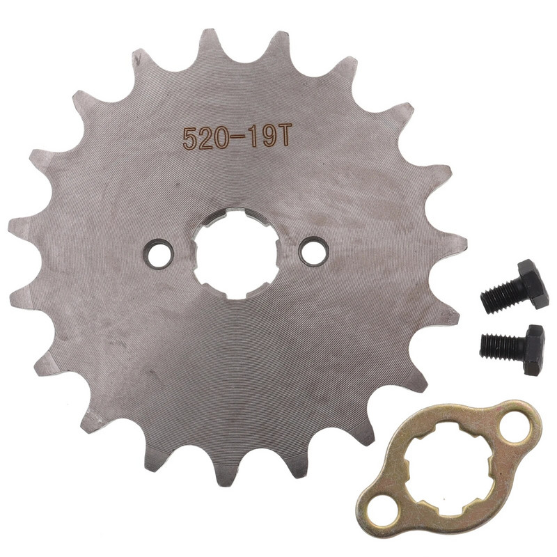 Első motor 520# 16T 18T 19T fogas 20 mm-es lánc lánckerék rögzítőlemezes tárolóval motorkerékpár Dirt Bike ATV-hez