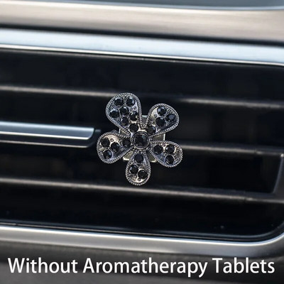 Automašīnas gaisa atsvaidzinātāja difuzora piekariņi Automašīnas salona dekors Rhinestone Diamond Crystal Ziedi Automašīnas Gaisa izplūdes atvere Smaržas Klipu piederumi