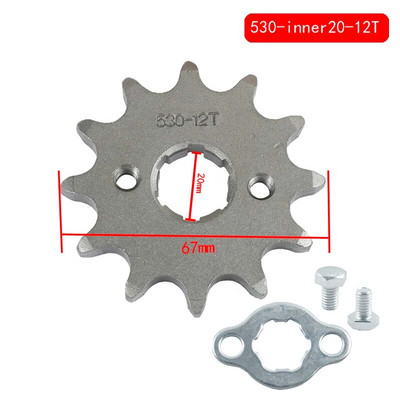 530 Kett 20mm 10 11 12 13 14 15 16 17 18 19 20 21 Hambad ees Mootori ketirattad Maastikusõidukitele ahv bike ATV-d kardid jne