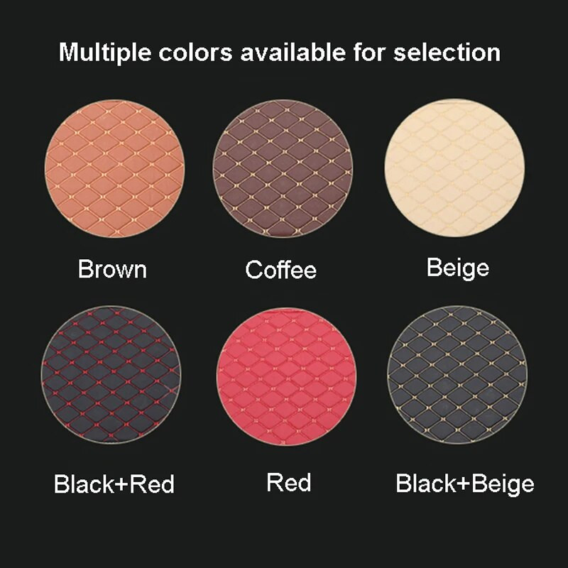 4 gab. Premium ādas automašīnas grīdas paklāji Stilīgi, izturīgi, aizsargājoši, piemēroti visiem transportlīdzekļiem Salona piederumi Automašīnas pēdu paliktnis Viegli tīrāms