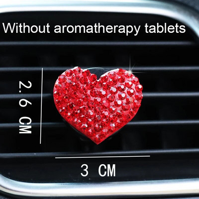 Sirds formas automašīnas gaisa izplūdes sprādziens Radošs Rhinestone auto gaisa kondicionētājs Gaisa izplūdes atvere Smaržas apdares klipsis Auto piederumi