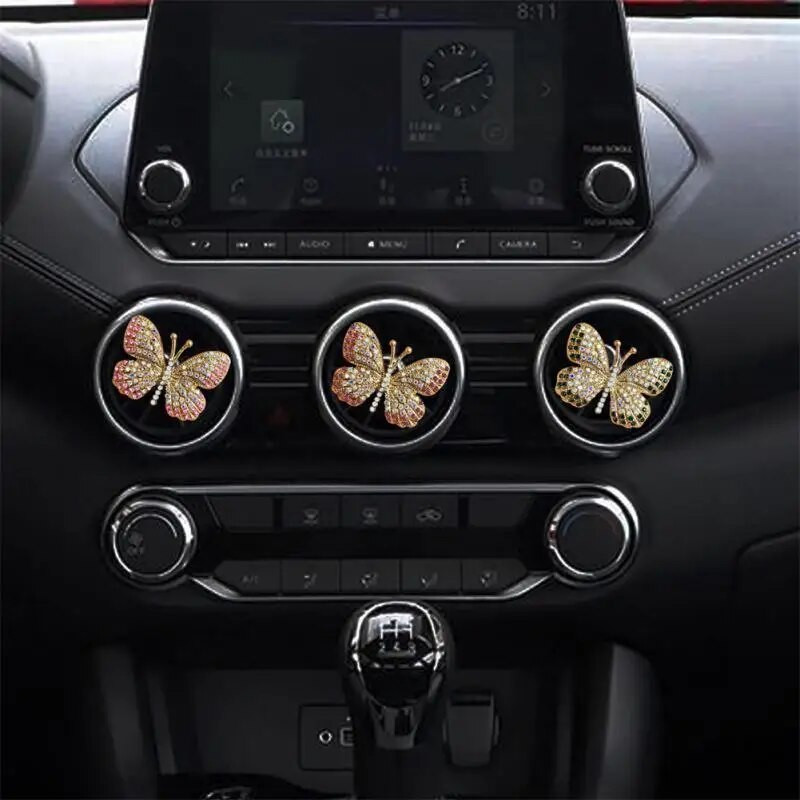 Universāls Water Butterfly Auto gaisa atsvaidzinātājs Izturīgs. Izsmalcināts Butterfly gaisa kondicionētājs automašīnas gaisa izplūdes atveres smaržu klips