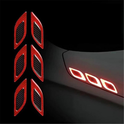 6 buc/set autocolante reflectorizante auto autocolante de avertizare de siguranță anti-zgârieturi pentru camion accesorii decorative pentru exterior