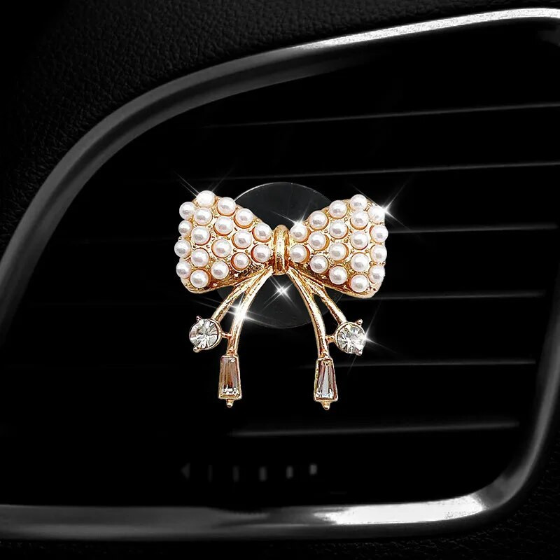 Novi Bowknot automobilski klima-uređaj Otvor za odvod zraka Stezaljka za parfeme Stezaljka za aromaterapiju automobila Slatki dodaci za automobile iz crtića