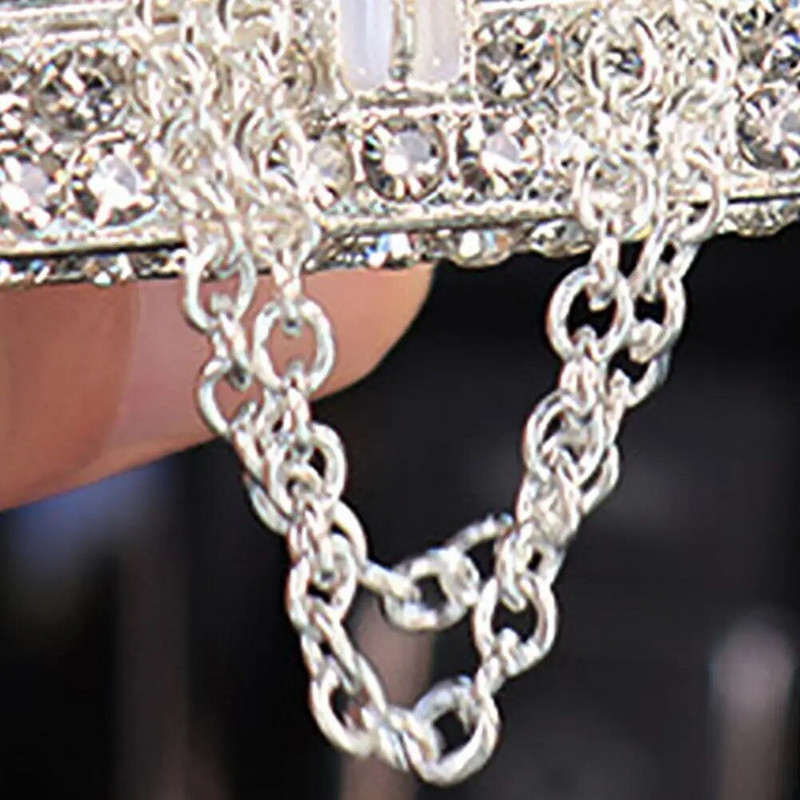 Stezaljka za parfeme za automobil na visoku petu Oblik torbice Sjajni dijamant Automatski otvor za odvod zraka Osvježivač parfema Stezaljka za unutrašnjost automobila Dodaci