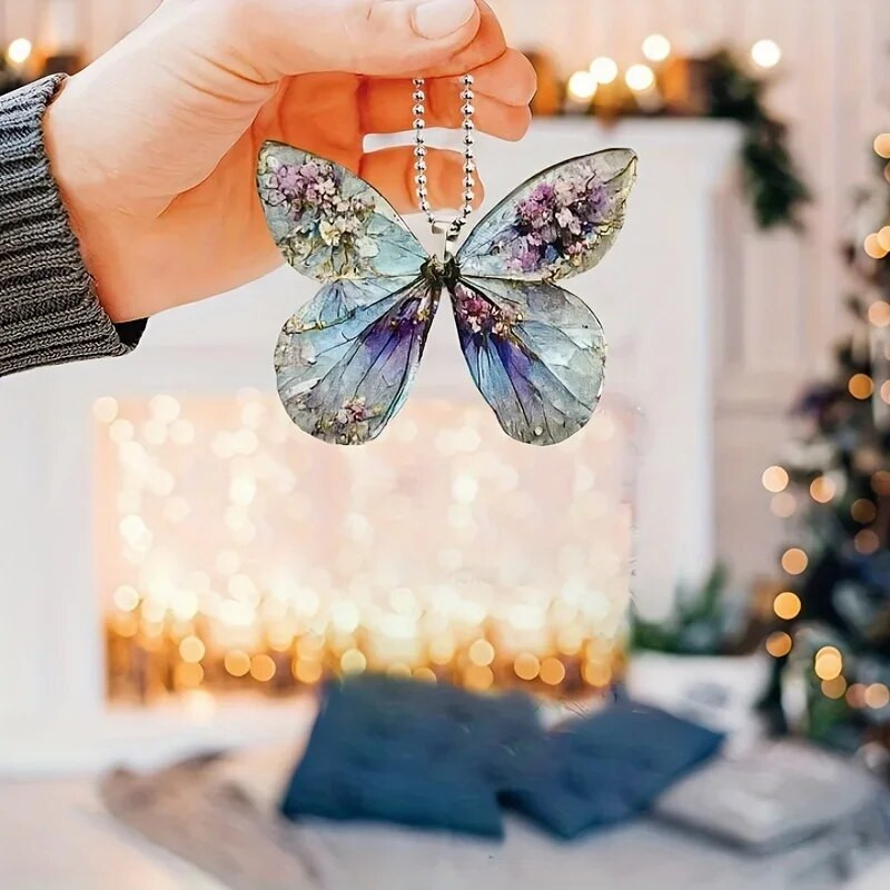 1db akril pillangós autós medál divatos kulcstartó t autóbelső kiegészítők medál páros ajándék lakberendezési ajándék