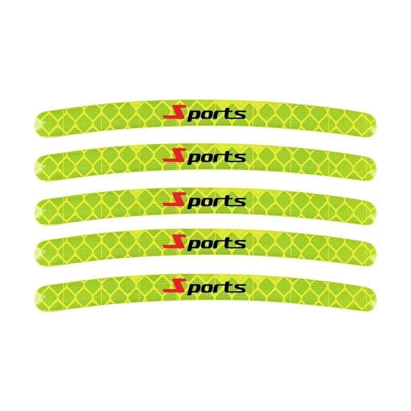 20 komada reflektirajućih traka za kotače automobila i motocikla Šarene naljepnice za glavčine Univerzalne naljepnice za kotače za noćnu vožnju Auto moto dekor