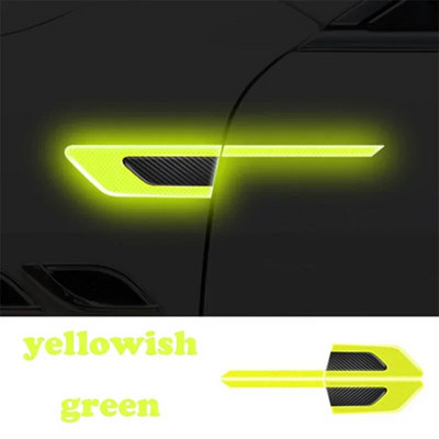 2tk auto kere helkurkleebised Külgmised ohutushoiatus Ukse kaitsekleebised Kriimustus- ja kokkupõrkevastased helkurribad