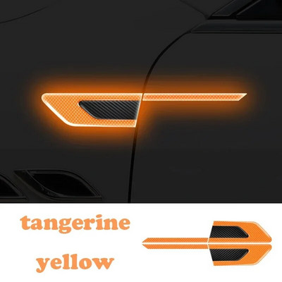 2tk auto kere helkurkleebised Külgmised ohutushoiatus Ukse kaitsekleebised Kriimustus- ja kokkupõrkevastased helkurribad