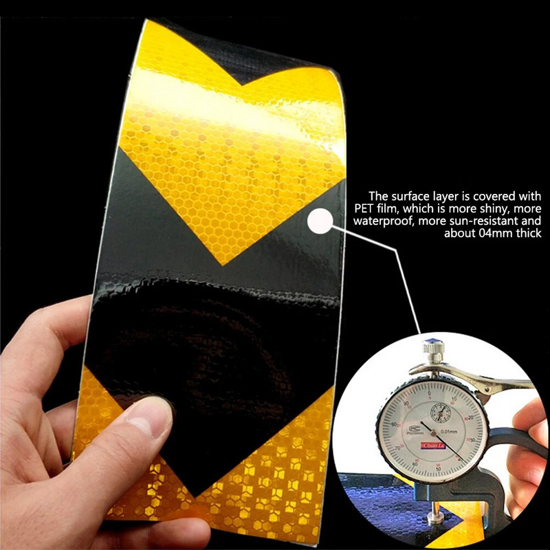 5x300CM auto atstarojoša lenta dekoru uzlīmes Automašīnas brīdinājums par drošību atstarojoša lente plēve auto atstarotājs uzlīme auto aksesuāri ārpuse