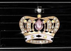 Crown Style automobilių oro gaiviklio kvepalų buteliuko difuzorius automobilyje Oro kondicionieriaus išleidimo anga oras Kvepalų segtukas