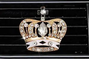 Crown Style automobilių oro gaiviklio kvepalų buteliuko difuzorius automobilyje Oro kondicionieriaus išleidimo anga oras Kvepalų segtukas