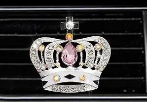 Crown Style automobilių oro gaiviklio kvepalų buteliuko difuzorius automobilyje Oro kondicionieriaus išleidimo anga oras Kvepalų segtukas