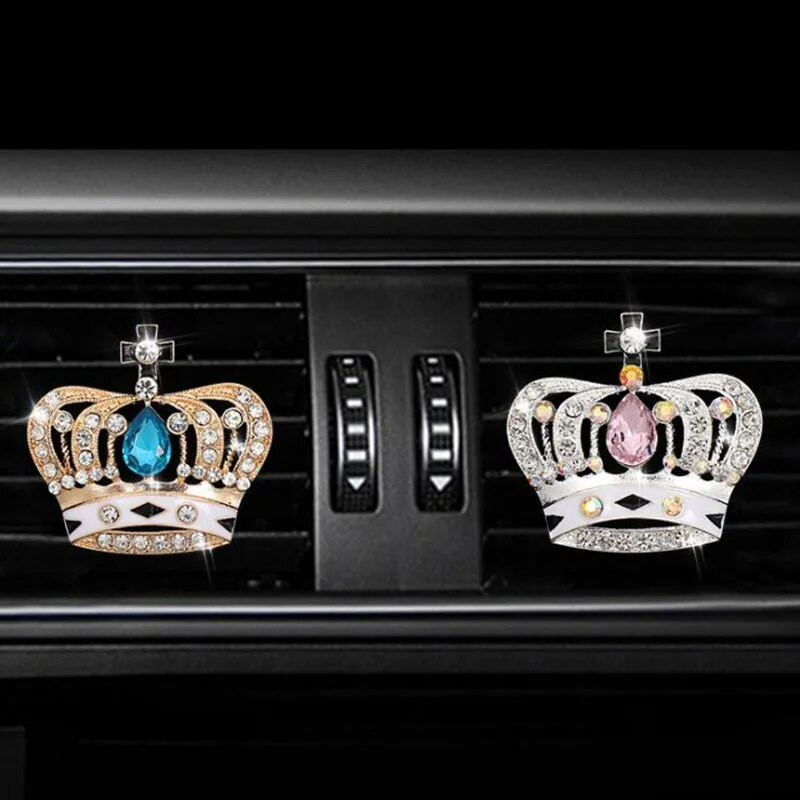 Crown Style automobilių oro gaiviklio kvepalų buteliuko difuzorius automobilyje Oro kondicionieriaus išleidimo anga oras Kvepalų segtukas