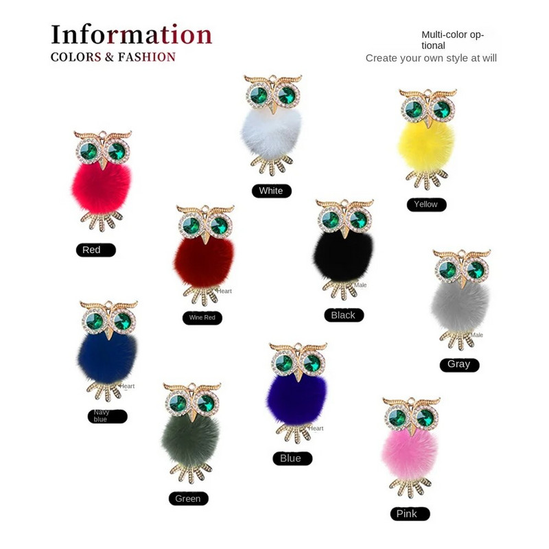 Crystal Fluffy Owl Auto gaisa atsvaidzinātājs Cietais Smaržu Izkliedētājs Auto Gaisa Kondicionieris Izplūdes Vent Smaržu Klipsi Salona Aksesuāri