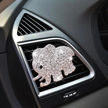Bling Aroma Vent Clip Auto Εσωτερική Διακόσμηση Άρωμα Άρωμα Άρωμα Αποσμητικό Χώρου Διακοσμητικά Αυτοκινήτου Diamond Elephant Car Accessories