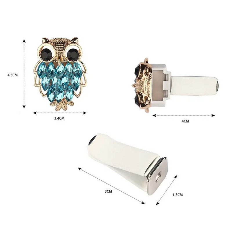 Crystal Owl Auto gaisa atsvaidzinātājs Diamond Villus Owl Auto Smaržas Gaisa ventilācijas Spraudnis Auto piederumi Salons Sieviete Aromterapijas Ornaments