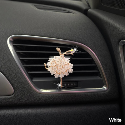 Meiteņu automašīnas gaisa kondicionētājs Vent Daisy smaržu klipsis Izsmalcināts dekors Cute Aksesuāri Viss automašīnu aksesuāri sieviešu automašīnai