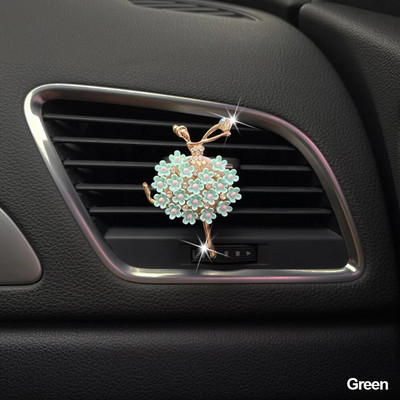 Meiteņu automašīnas gaisa kondicionētājs Vent Daisy smaržu klipsis Izsmalcināts dekors Cute Aksesuāri Viss automašīnu aksesuāri sieviešu automašīnai