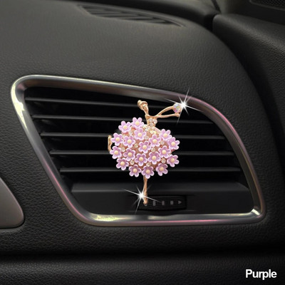 Meiteņu automašīnas gaisa kondicionētājs Vent Daisy smaržu klipsis Izsmalcināts dekors Cute Aksesuāri Viss automašīnu aksesuāri sieviešu automašīnai