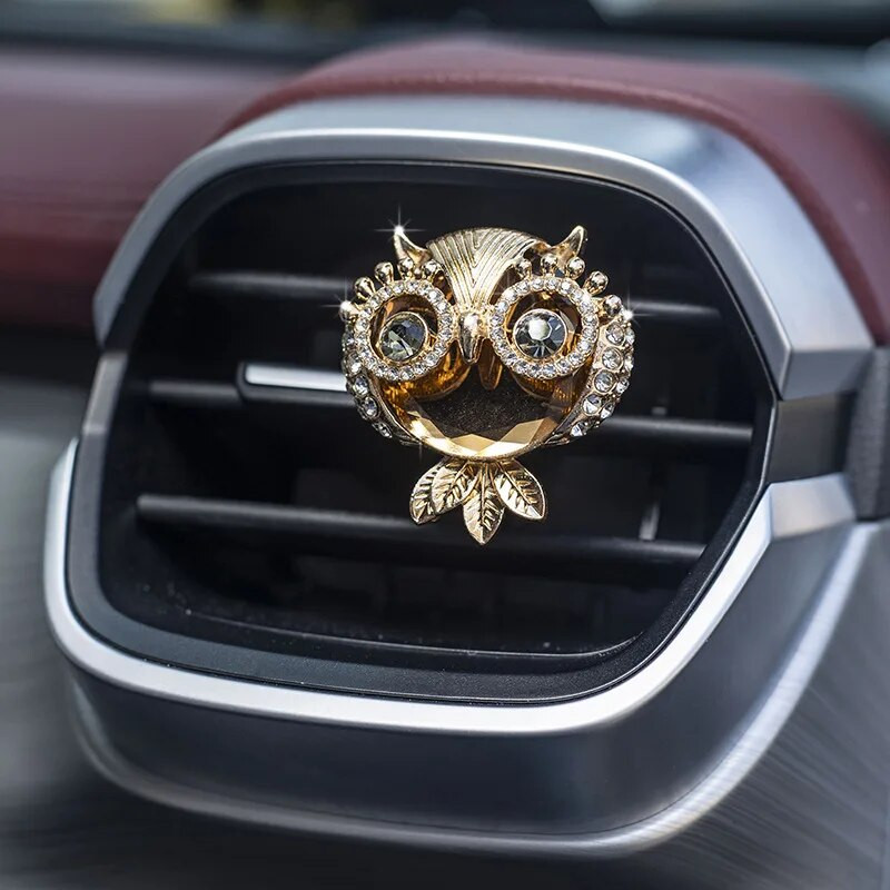 Automašīnas gaisa ventilācijas atveres Smaržas Aromterapija Dekoratīvs Augstas kvalitātes izsmalcināts Dārgakmens Pūce Auto Gaisa Kondicionieris Mute Automašīnas Salona Dekors