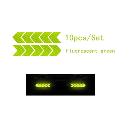10 gab. Bultas atstarojoša uzlīme Auto Motociklu Velosipēdu Drošības Uzlīme Velosipēdu Atstarojoša Lenta Velosipēdu piederumi