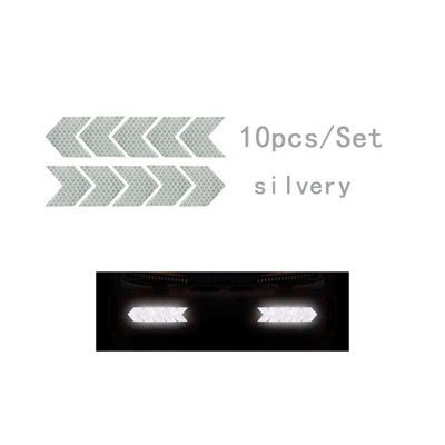 10 gab. Bultas atstarojoša uzlīme Auto Motociklu Velosipēdu Drošības Uzlīme Velosipēdu Atstarojoša Lenta Velosipēdu piederumi