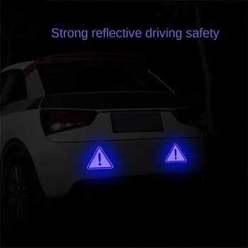 Светлоотразителен стикер Стикер за безопасност на каросерията Висока якост Високоефективен триъгълник Универсален автомобилен предупредителен стикер Автомобилни аксесоари