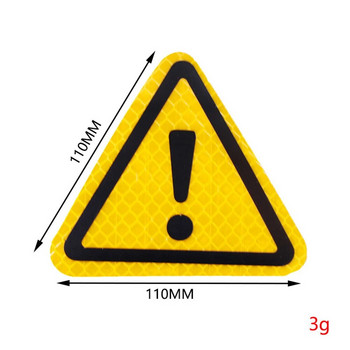 Светлоотразителен стикер Стикер за безопасност на каросерията Висока якост Високоефективен триъгълник Универсален автомобилен предупредителен стикер Автомобилни аксесоари