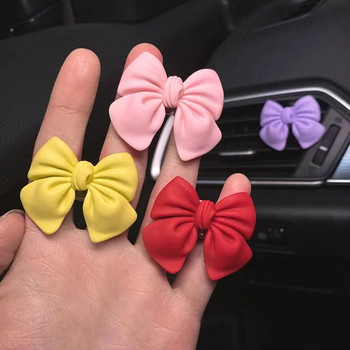 Bow-knot Car Air Vent Freshener Парфюм Clip Woman Car Art Климатик Clip Car Interior Decoration Accessories