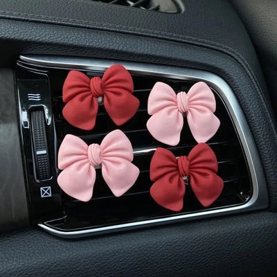 Bow-knot Car Air Vent Freshener Perfume Clip Woman Car Art  Air Conditioning Clip Car Interior Decoration Accessories
