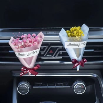 Κλιπ αεραγωγού αυτοκινήτου Rose Auto Perfume Car Aroma Diffuser Flavoring In Car Διακόσμηση Εσωτερικών Αξεσουάρ Κορίτσια Γυναικεία Δώρα