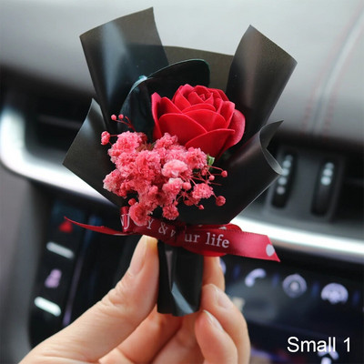 Auto õhu väljalaskeava parfüümi kaunistus Creative Flowers Car Immortal väike värske auto kliimaseade suu lõhnaklamber