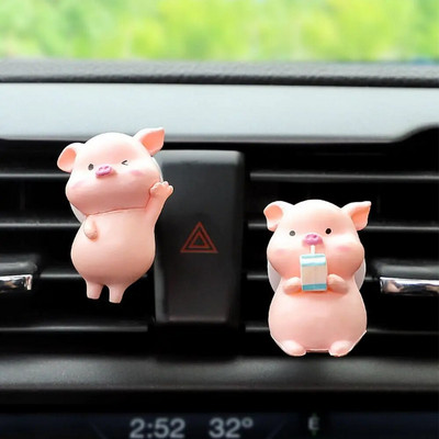 Cute Pig Auto Gaisa Atsvaidzinātājs Gaisa Kondicionieris Izejas Dekorācija Automašīnas Piederumi Salons Automašīnas Aromterapijas Klipsis Smaržu Klips