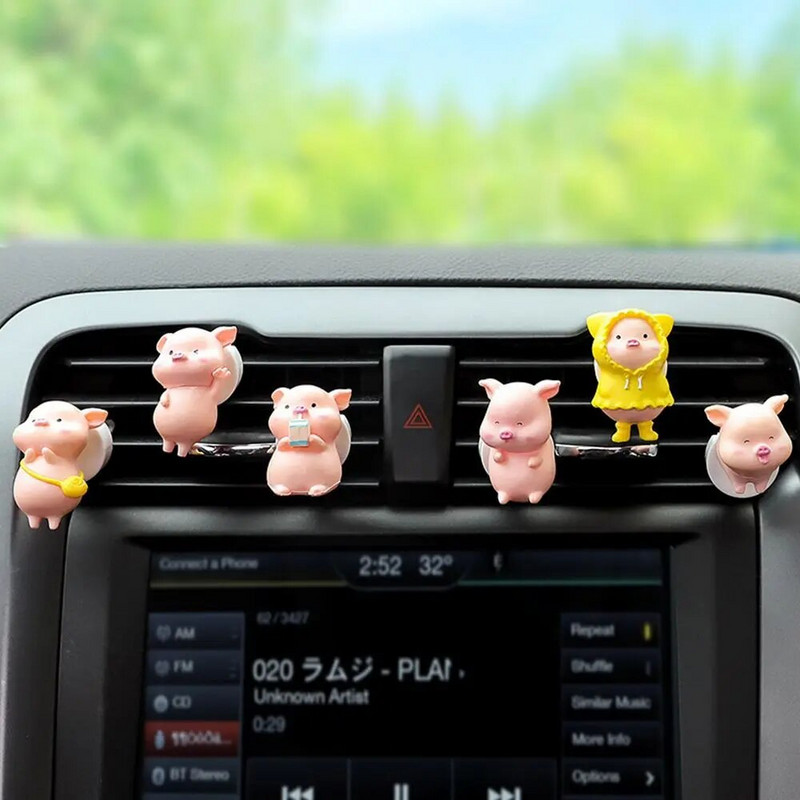 Cute Pig Auto Gaisa Atsvaidzinātājs Gaisa Kondicionieris Izejas Dekorācija Automašīnas Piederumi Salons Automašīnas Aromterapijas Klipsis Smaržu Klips