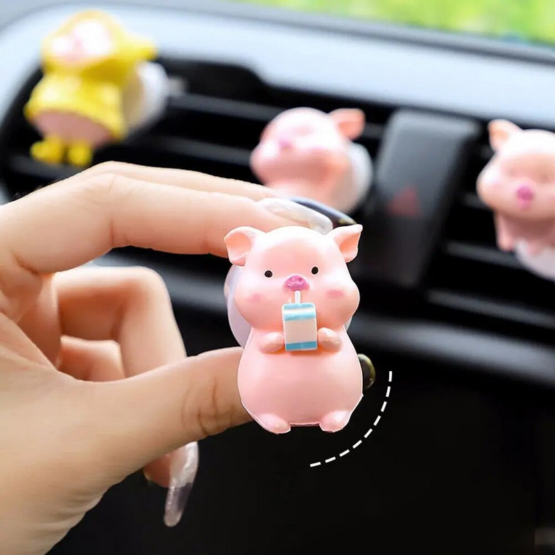 Cute Pig Auto Gaisa Atsvaidzinātājs Gaisa Kondicionieris Izejas Dekorācija Automašīnas Piederumi Salons Automašīnas Aromterapijas Klipsis Smaržu Klips