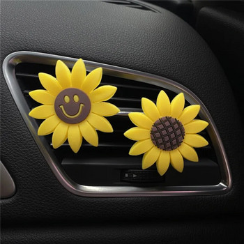 Μόδα αυτοκινήτου Multiflora Sunflower Έξοδος αέρα αυτοκινήτου Αρωματικό Κλιπ Άρωμα Αποσμητικό Αέρα Διαχύτης Αξεσουάρ αυτοκινήτου Διακόσμηση εσωτερικού χώρου