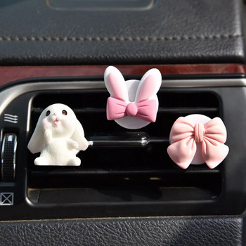 Cute Rabbit Bow Creative Car Αποσμητικό Αέρα Κλιπ Άρωμα Εξόδου Εξόδου Διακοσμητικά Αυτοκινήτου Εσωτερικά Γυναικεία αξεσουάρ