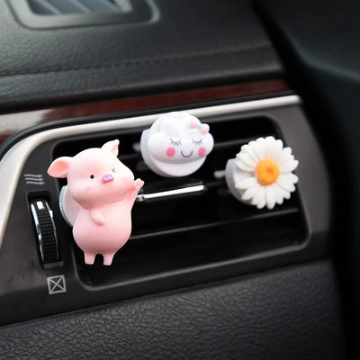 Cute Rabbit Bow Creative Auto Gaisa atsvaidzinātājs Clip Smaržas Izplūdes Vent Ornaments Automašīnu apdare Interjera Sieviešu aksesuāri