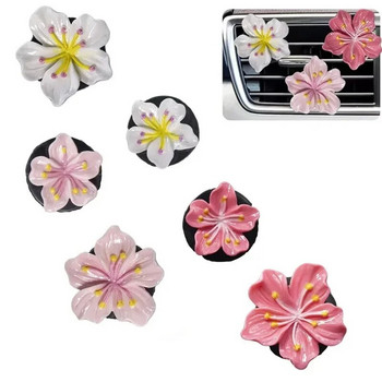 Car Peach Flower Daisy Flower Car Perfume Clip Car Aromatherapy Air Conditioner Fresh Εσωτερική Διακόσμηση Aromatizante Para Auto