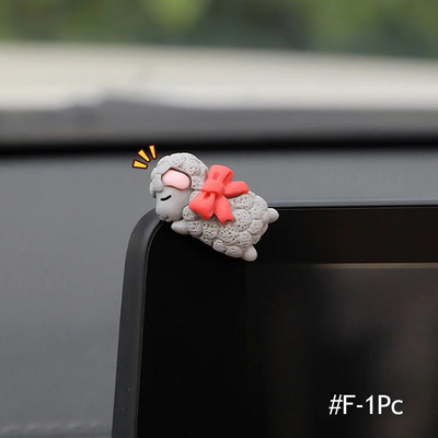 Jauki automašīnu rotājumi Automašīnas centra konsoles displejs ekrāns automašīnas interjera dekori Mazais bruņurupucis Jauka kulonu lelle meitene