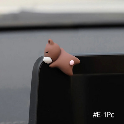 Jauki automašīnu rotājumi Automašīnas centra konsoles displejs ekrāns automašīnas interjera dekori Mazais bruņurupucis Jauka kulonu lelle meitene