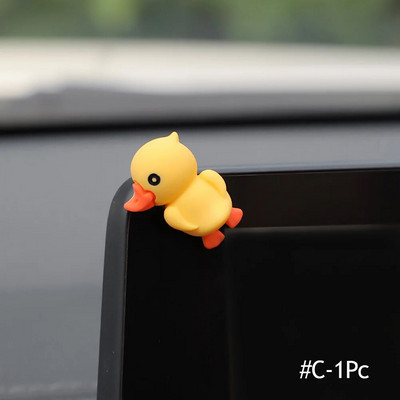 Jauki automašīnu rotājumi Automašīnas centra konsoles displejs ekrāns automašīnas interjera dekori Mazais bruņurupucis Jauka kulonu lelle meitene